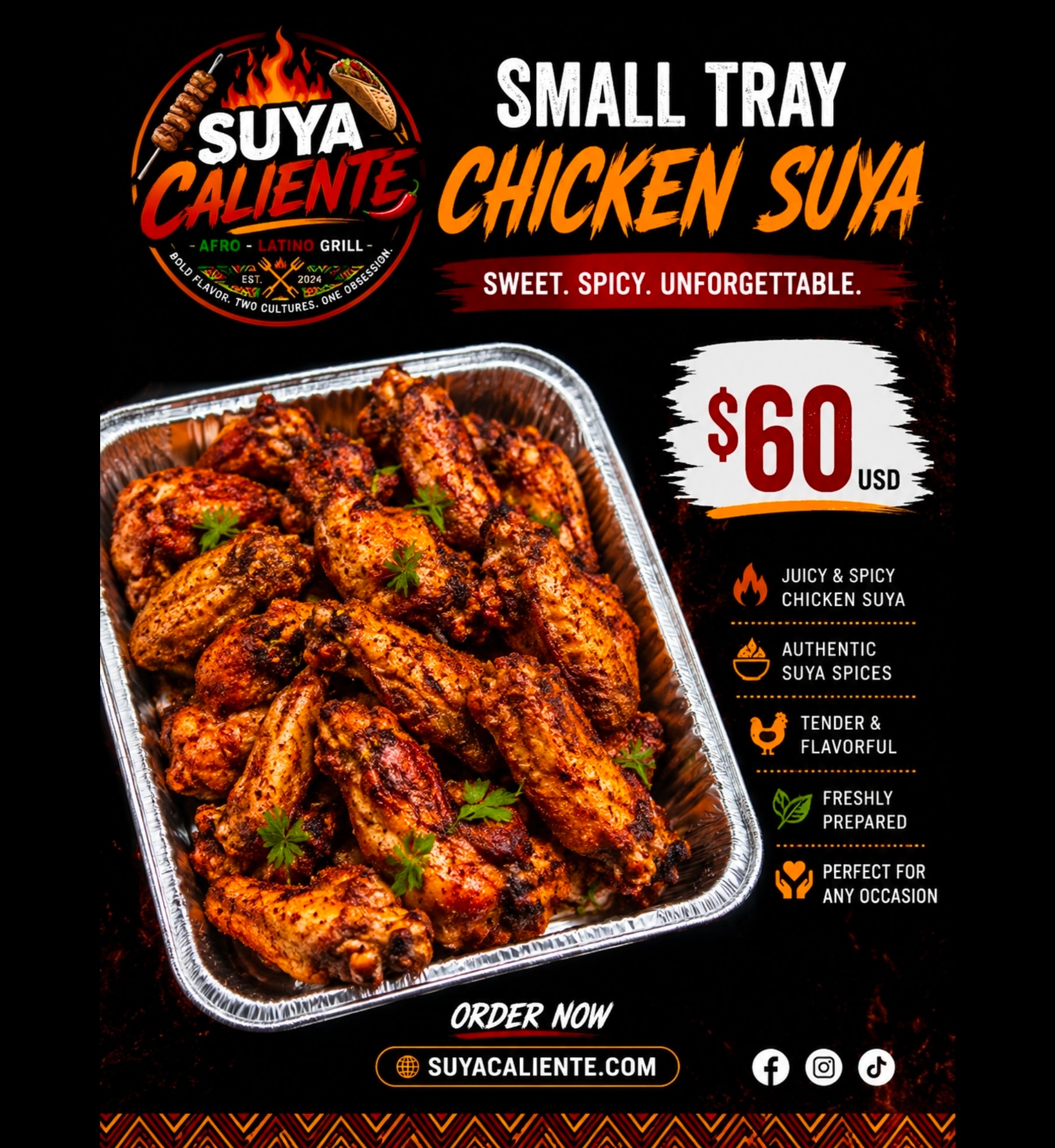 Small Tray Chicken Suya