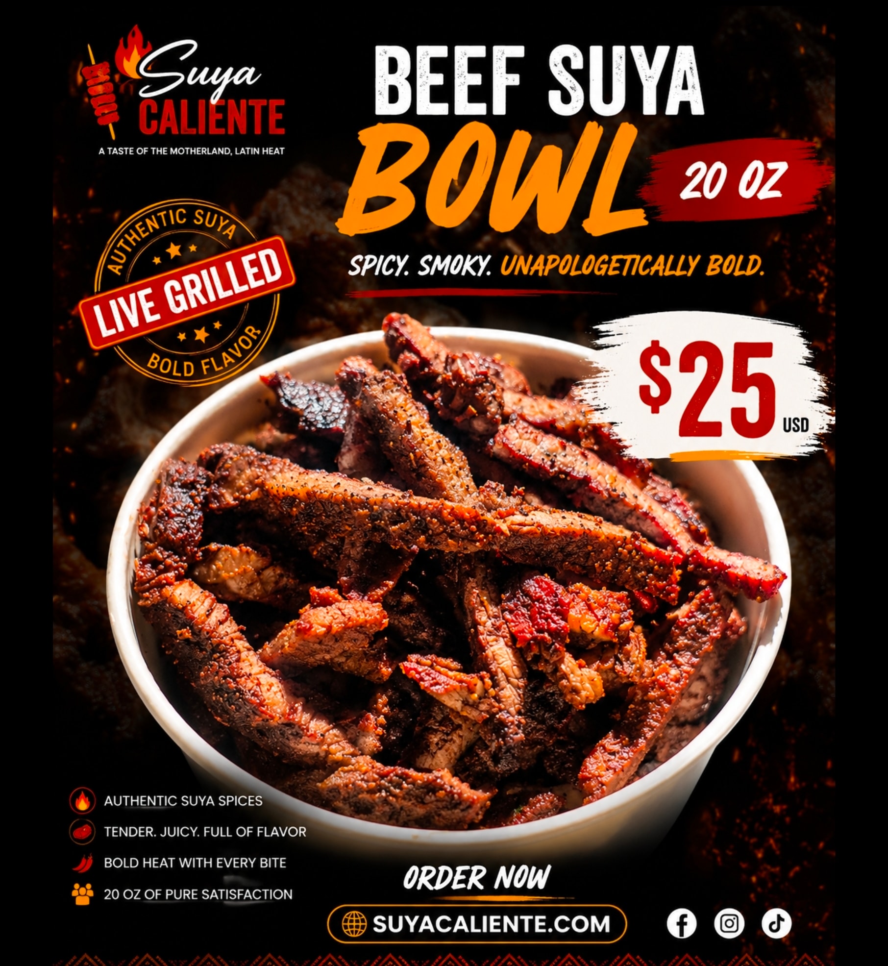 Beef Suya Bowl 20oz